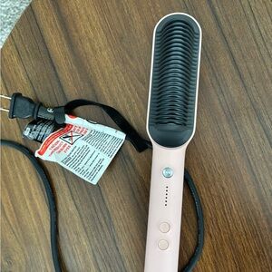 Tymo ring pink hair straightening brush